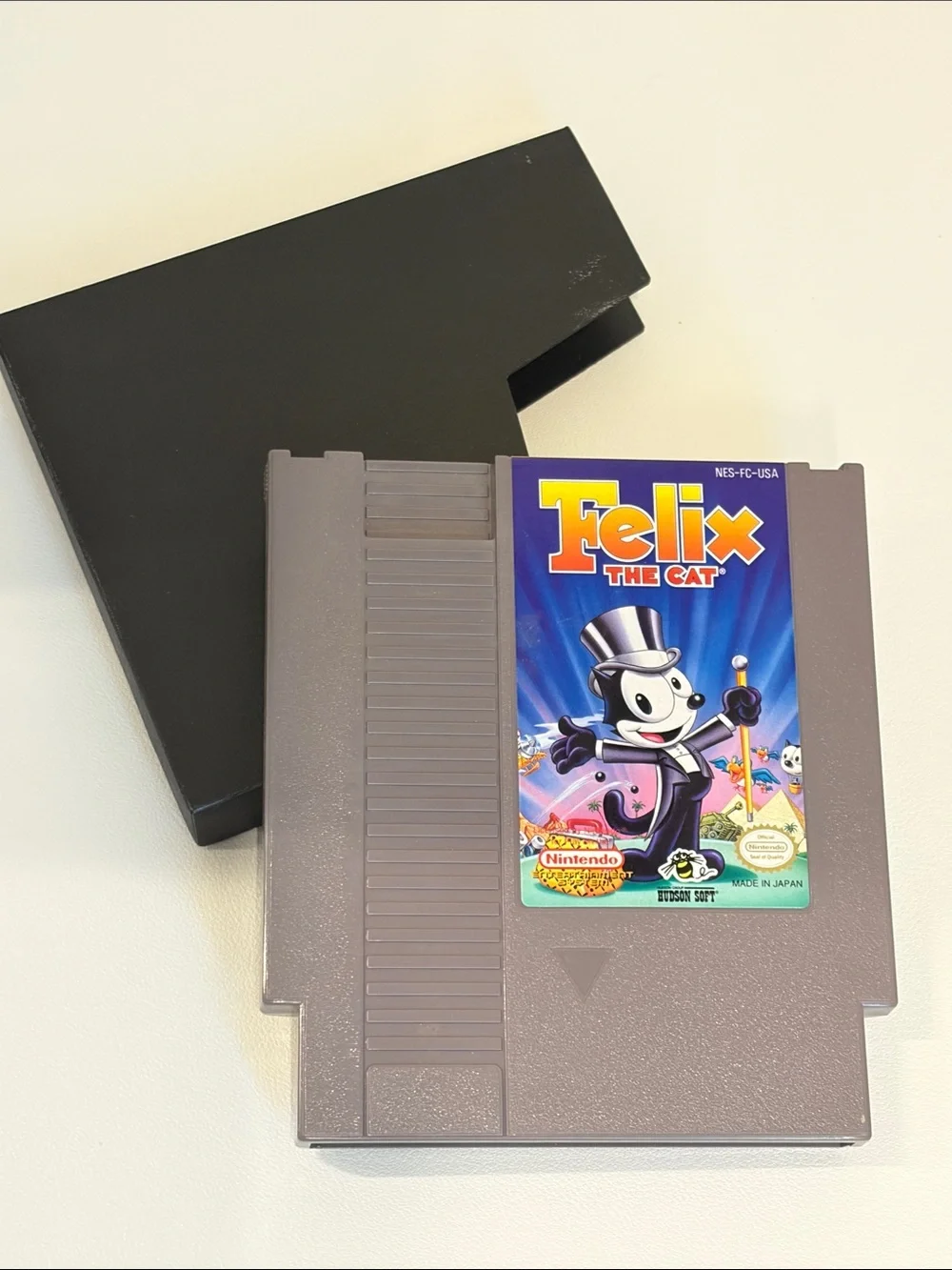 1985 Felix The Cat Nintendo NES Game with poster and original Packaging